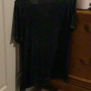 Blue see through top, used,only wore once